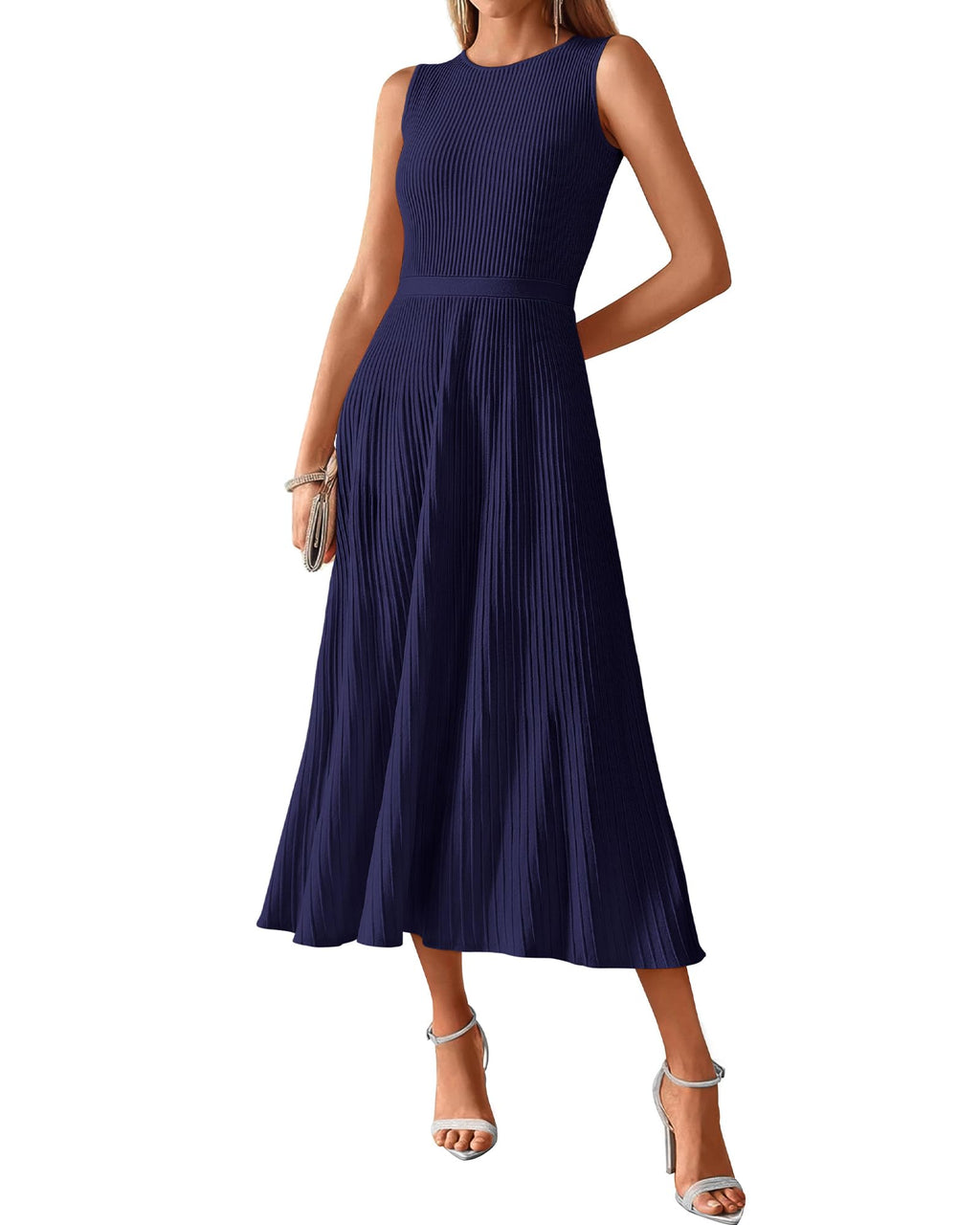 BTFBM Summer Maxi Dresses for Women Strapless Ruched Tube Top Beach Vacation Spring Wedding Guest Dress Pockets