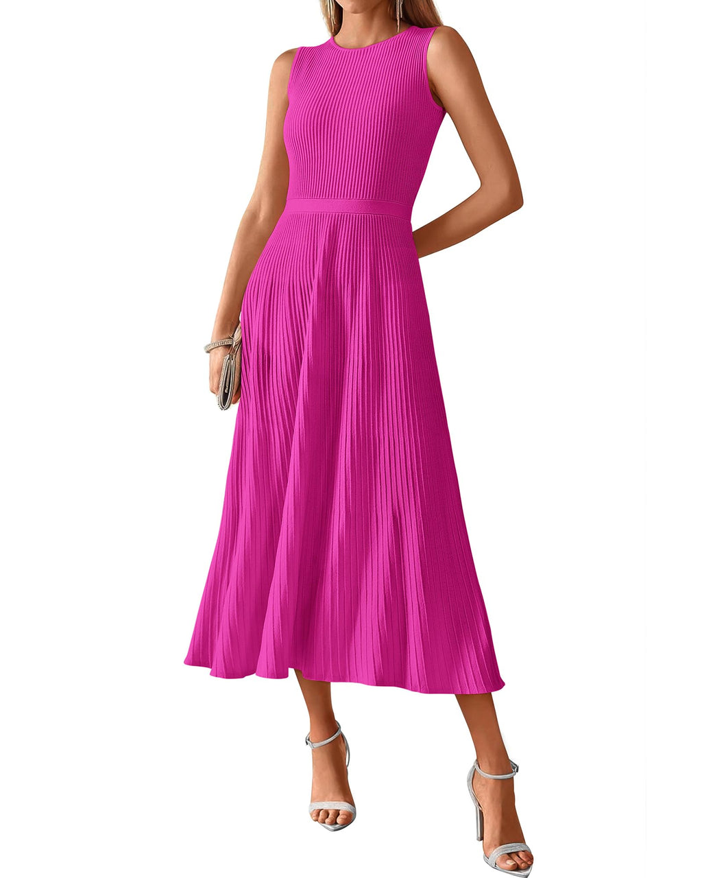 BTFBM Summer Maxi Dresses for Women Strapless Ruched Tube Top Beach Vacation Spring Wedding Guest Dress Pockets