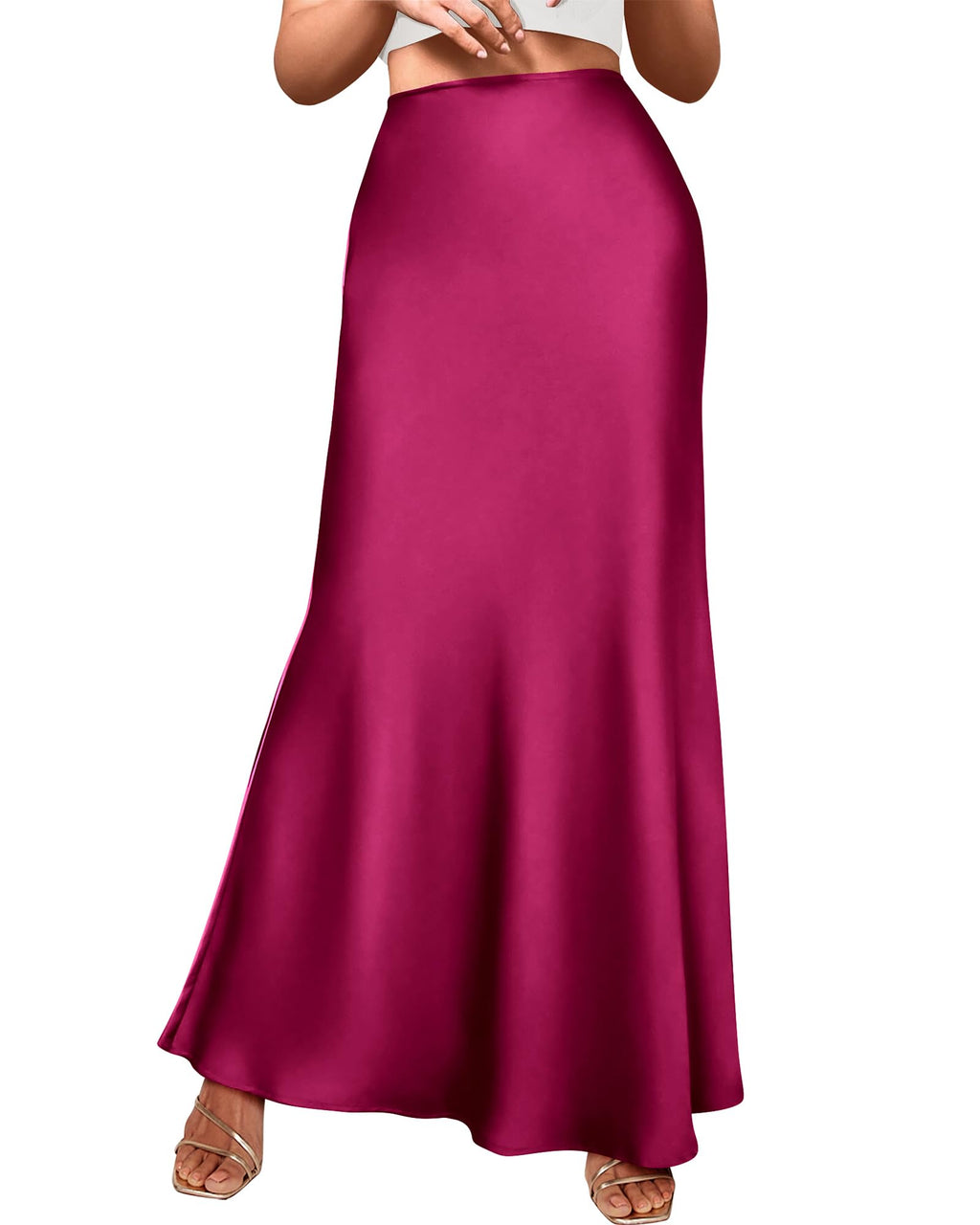 BTFBM Womens Spring Skirts Business Casual Clothes High Waisted Cocktail Party Wedding Guest Mermaid Maxi Skirt