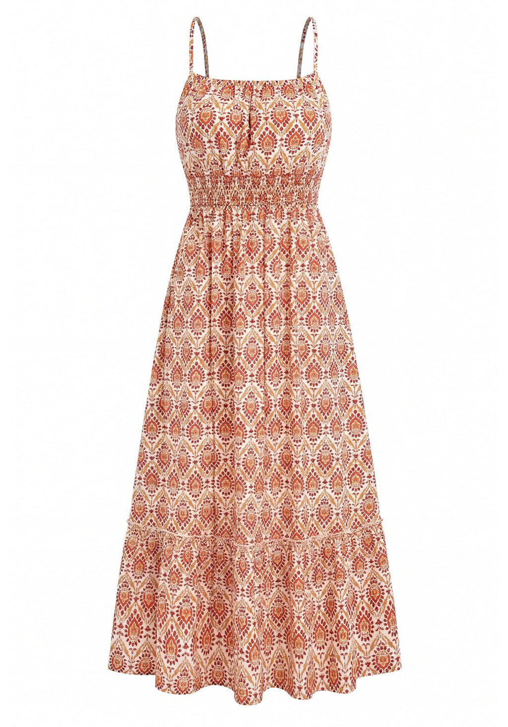 BTFBM Summer Dresses for Women Sundresses Sleeveless Spaghetti Strap Boho Beach Vacation Outfits Spring Maxi Dress