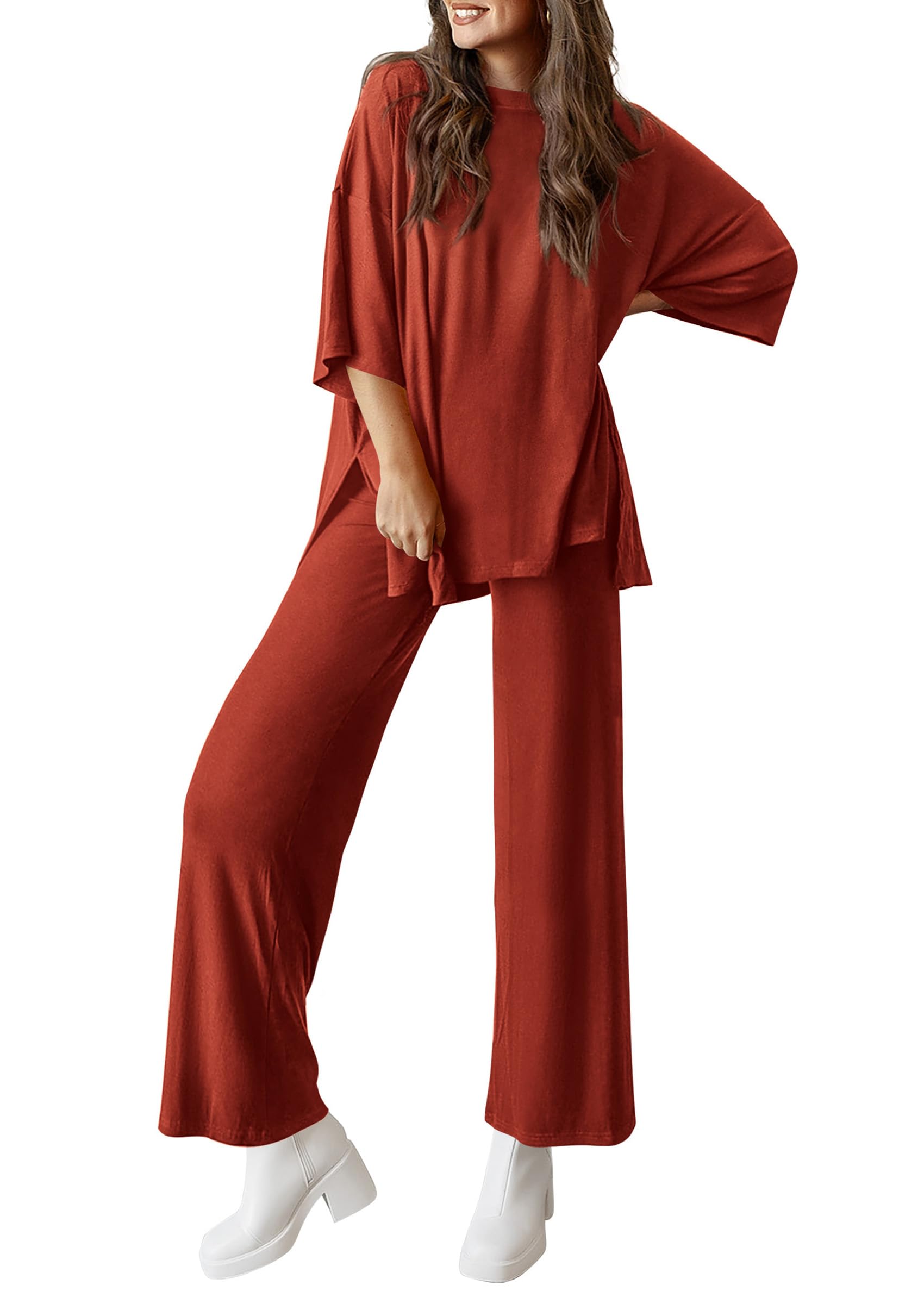 PRETTYGARDEN Two Piece Sets For Women Summer Fashion Lounge Matching Set Travel Vacation Airport Outfits Clothing