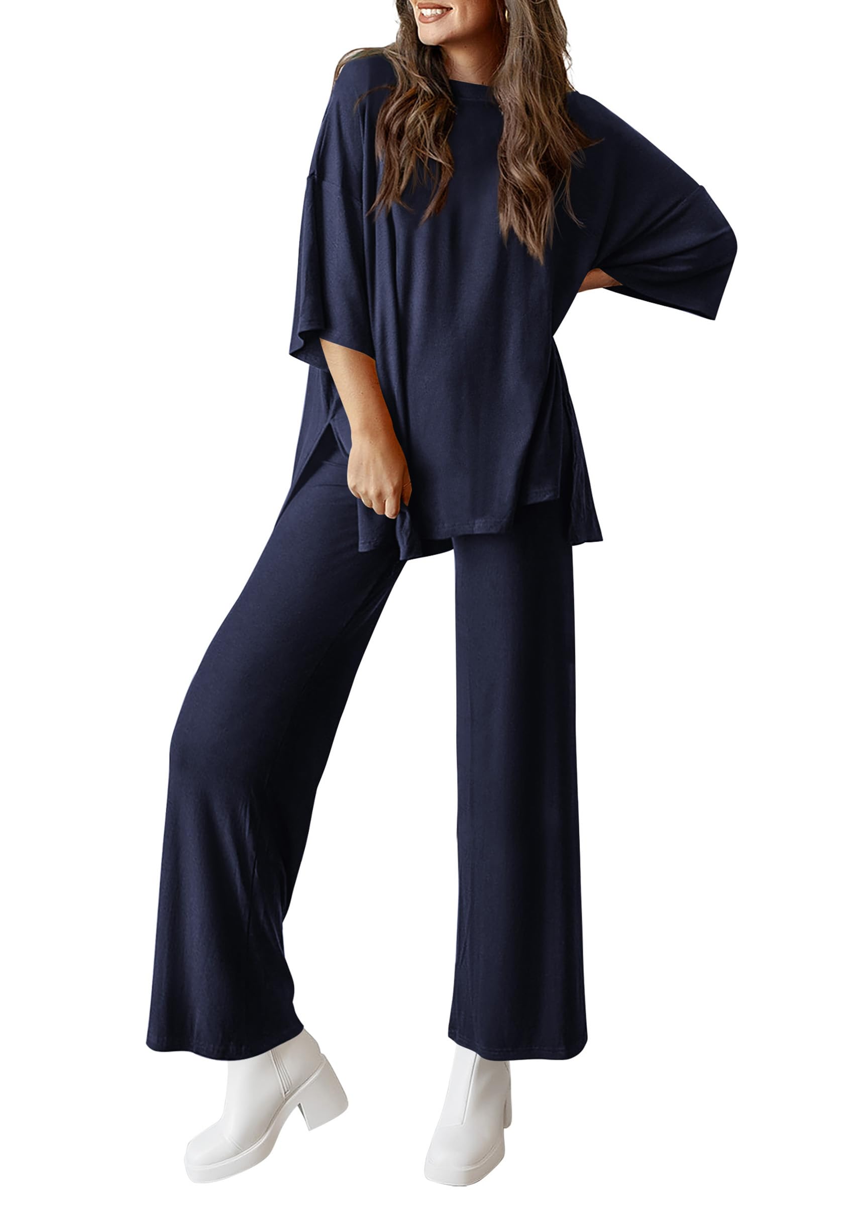 PRETTYGARDEN Two Piece Sets For Women Summer Fashion Lounge Matching Set Travel Vacation Airport Outfits Clothing