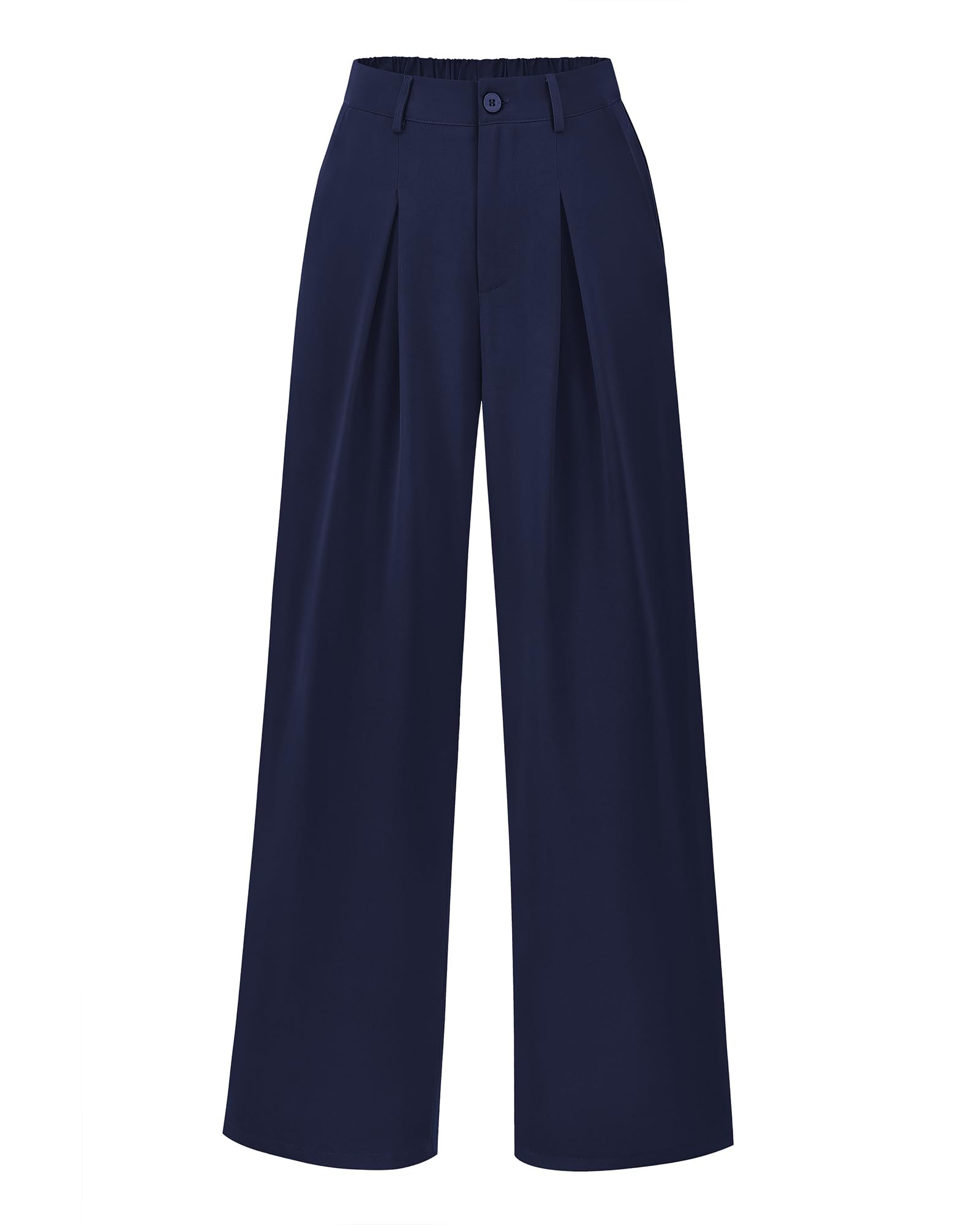 BTFBM Women High Waist Palazzo Pants Spring Casual Wide Leg Trousers Loose Work Office Business Suit Pant Pockets
