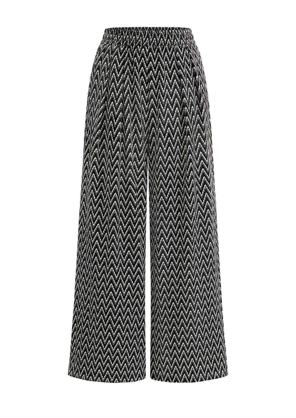 PRETTYGARDEN Casual Women's Pants Elastic Waist Palazzo Long Pajama Wide Leg Trousers Knit Fall Outfits with Pockets