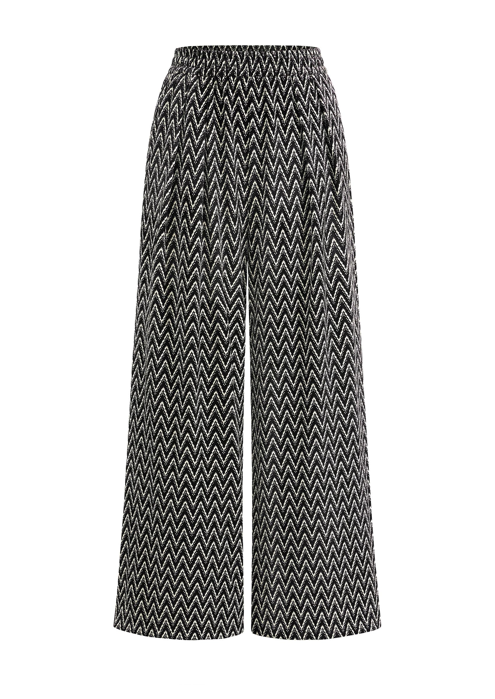 PRETTYGARDEN Casual Women's Pants Elastic Waist Palazzo Long Pajama Wide Leg Trousers Knit Fall Outfits with Pockets