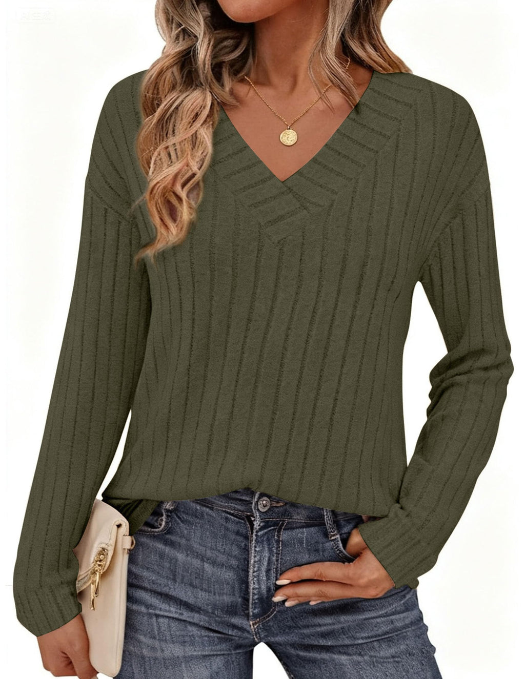PRETTYGARDEN Women's Long Sleeve Henley Shirts Fall Casual Ribbed Tunic Tops Lightweight Sweaters Fashion Clothing