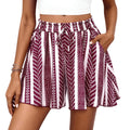 PRETTYGARDEN Women's Flowy Shorts Summer Fashion Beach Vacation Clothes Casual High Waist Wide Leg Ruffle Shorts