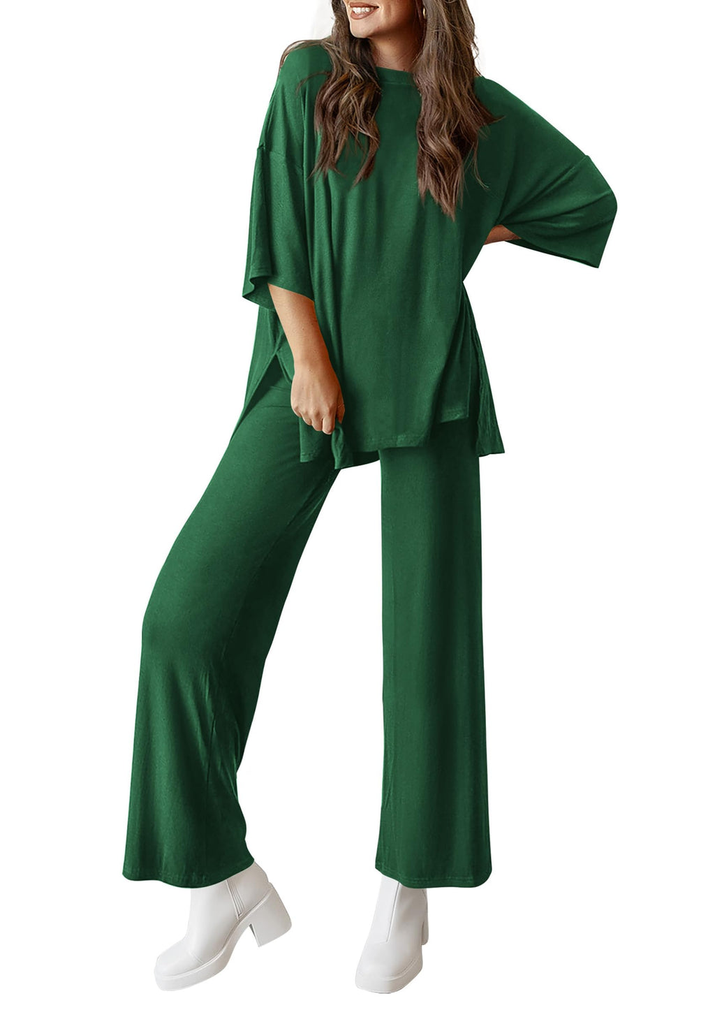 PRETTYGARDEN Two Piece Sets For Women Summer Fashion Lounge Matching Set Travel Vacation Airport Outfits Clothing