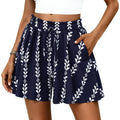 PRETTYGARDEN Women's Flowy Shorts Summer Fashion Beach Vacation Clothes Casual High Waist Wide Leg Ruffle Shorts