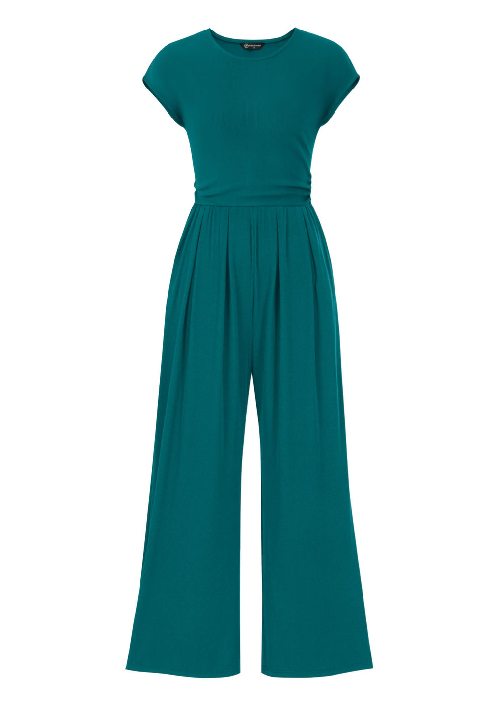 PRETTYGARDEN Summer Jumpsuits for Women Dressy Ribbed Cap Sleeve Wide Leg Pants Rompers Elegant Casual One Piece Outfits