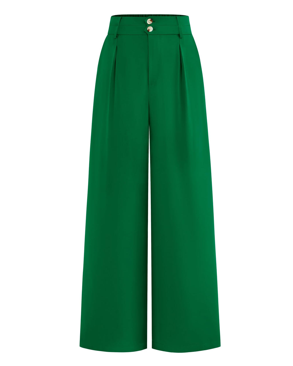 BTFBM Women Wide Leg Dress Pants High Waisted Button Pleated Business Casual Trousers Office Work Palazzo Pants