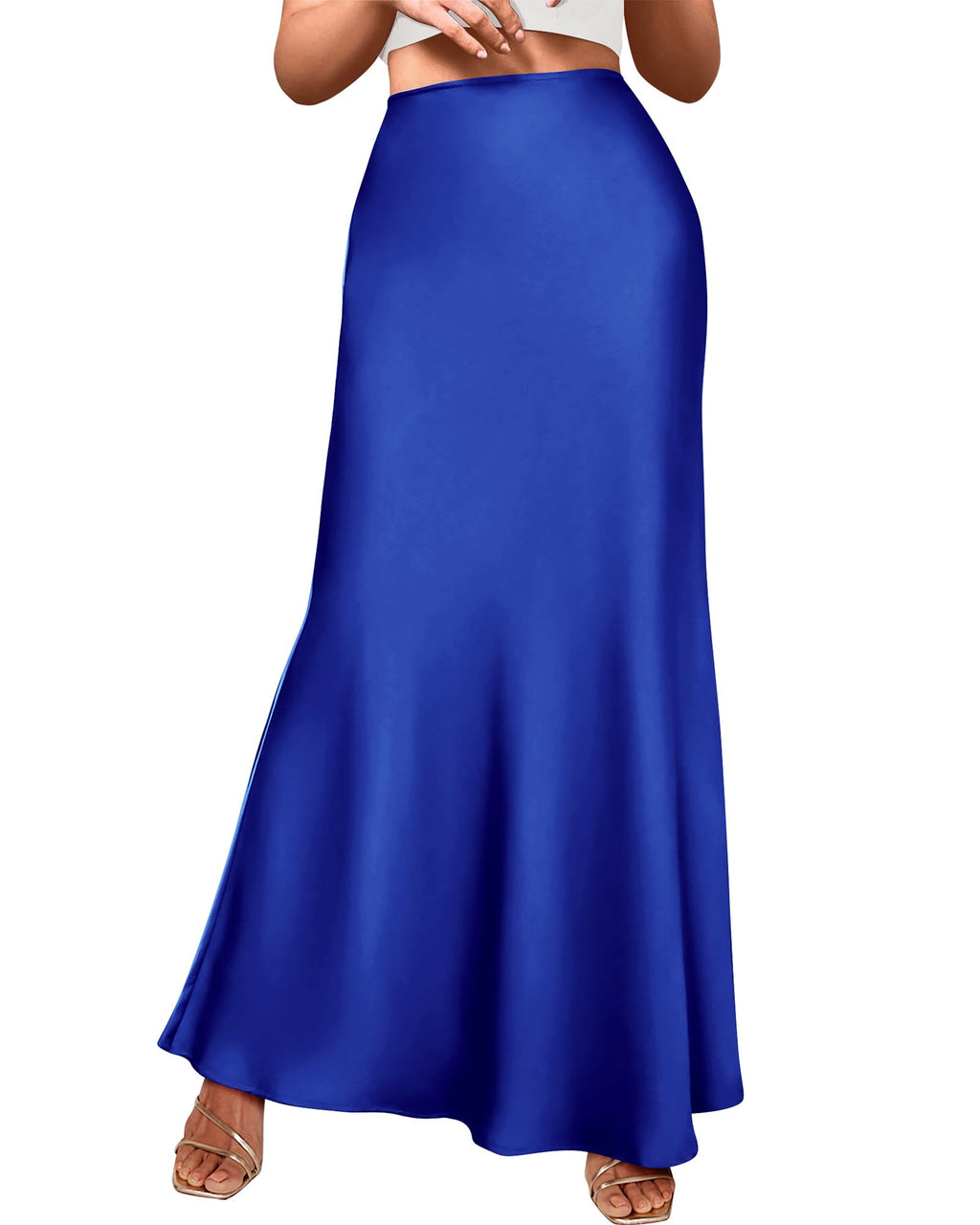 BTFBM Womens Spring Skirts Business Casual Clothes High Waisted Cocktail Party Wedding Guest Mermaid Maxi Skirt