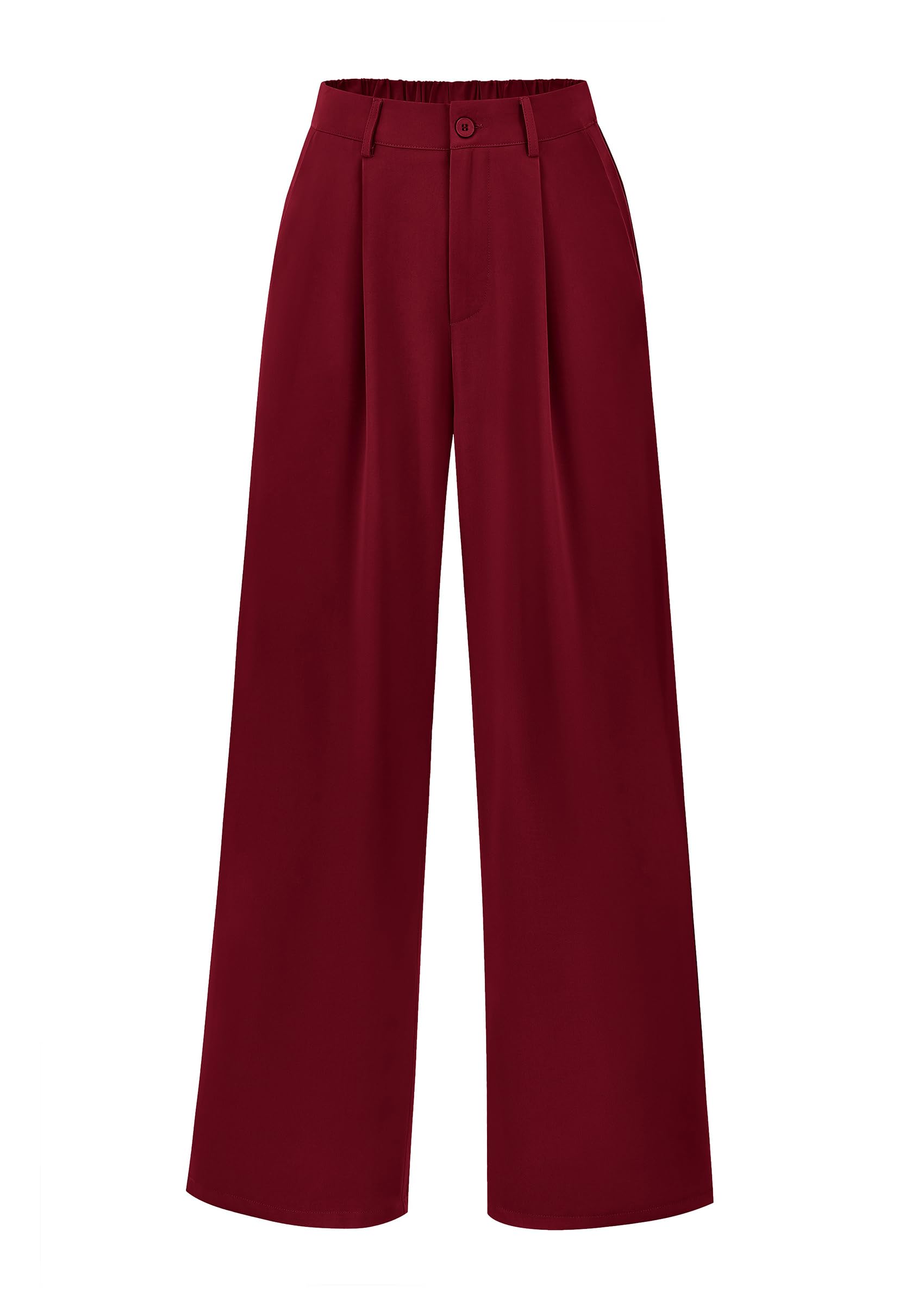 PRETTYGARDEN Wide Leg Pants for Women Trendy Fall High Waisted Business Casual Outfits Work Pant Trousers