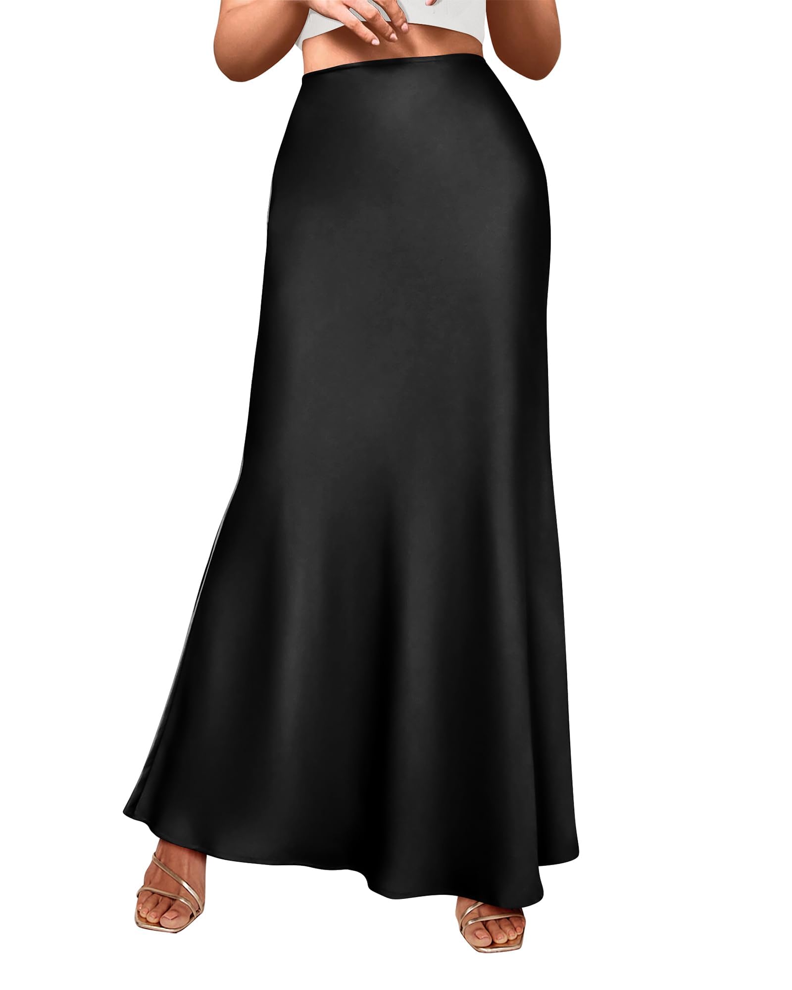 BTFBM Womens Spring Skirts Business Casual Clothes High Waisted Cocktail Party Wedding Guest Mermaid Maxi Skirt