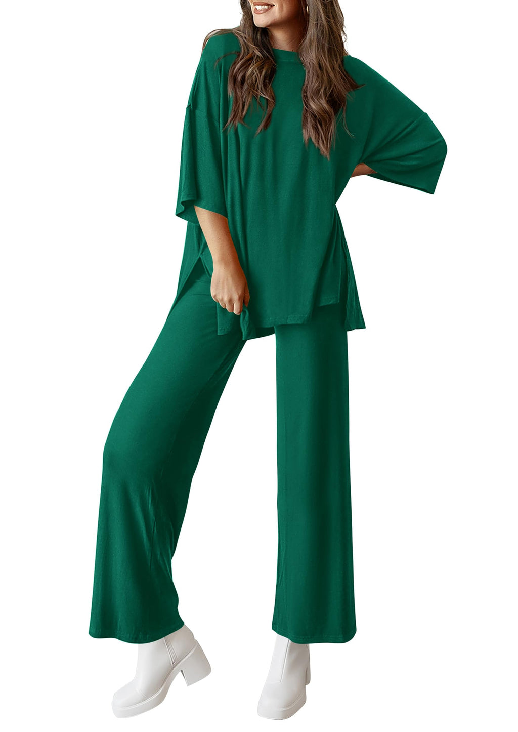 PRETTYGARDEN Two Piece Sets For Women Summer Fashion Lounge Matching Set Travel Vacation Airport Outfits Clothing