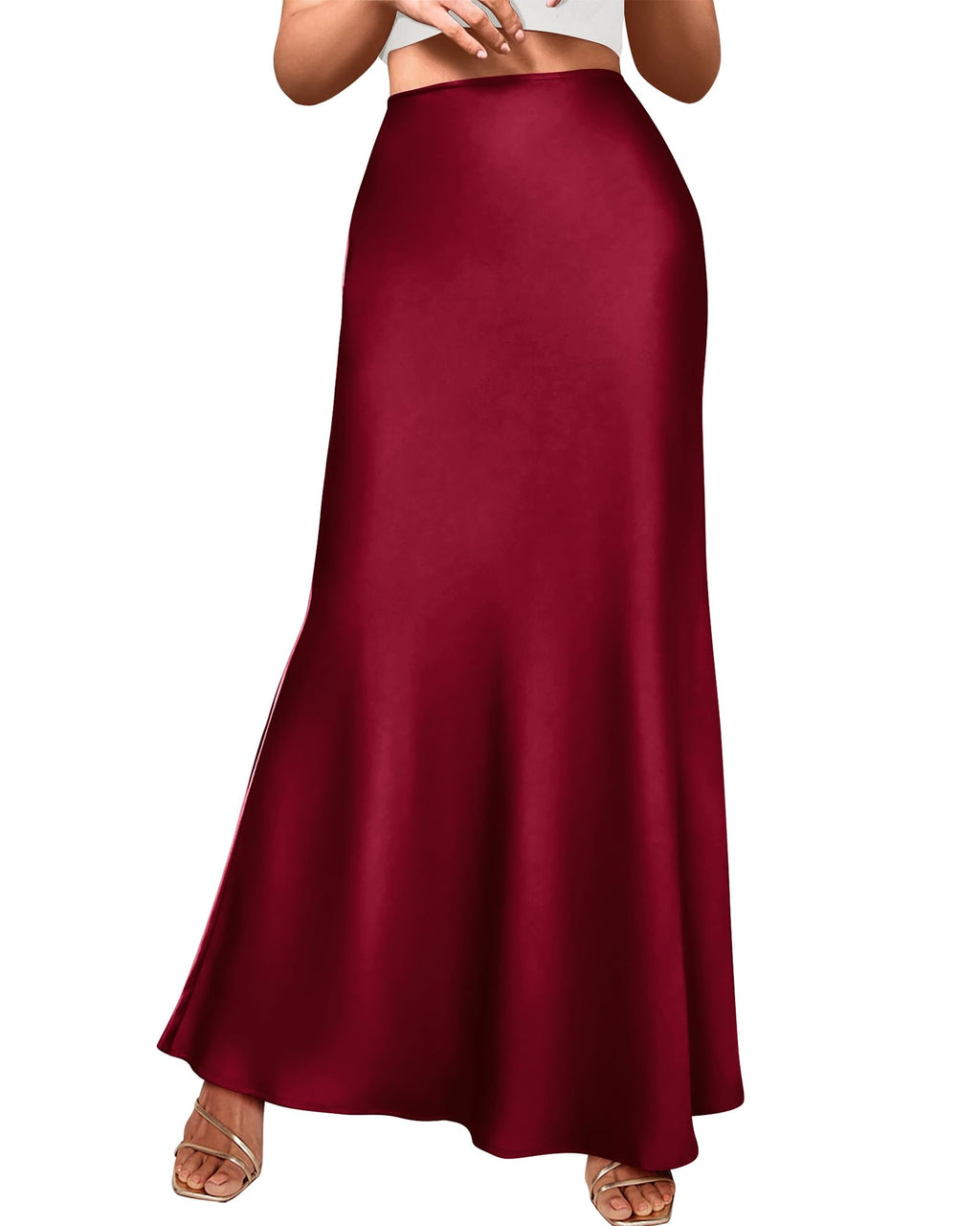 BTFBM Womens Spring Skirts Business Casual Clothes High Waisted Cocktail Party Wedding Guest Mermaid Maxi Skirt