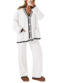 PRETTYGARDEN Lounge Sets for Women Fall Loungewear 2 Piece Outfits Cardigan Sweaters Track Suit Matching Winter Clothing