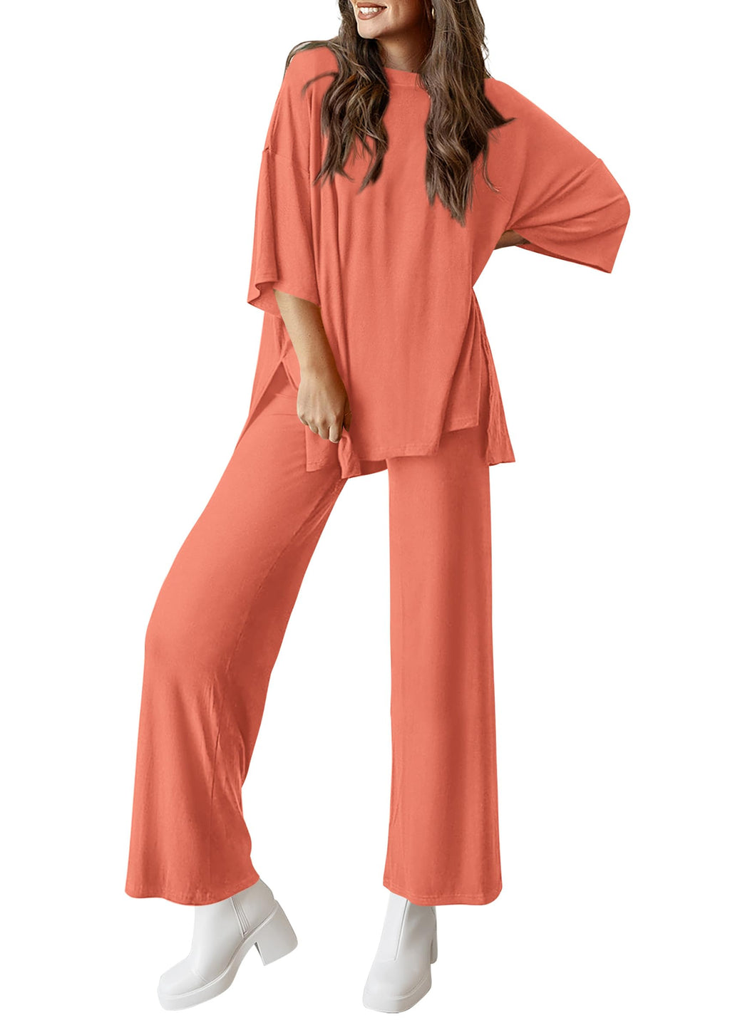 PRETTYGARDEN Two Piece Sets For Women Summer Fashion Lounge Matching Set Travel Vacation Airport Outfits Clothing