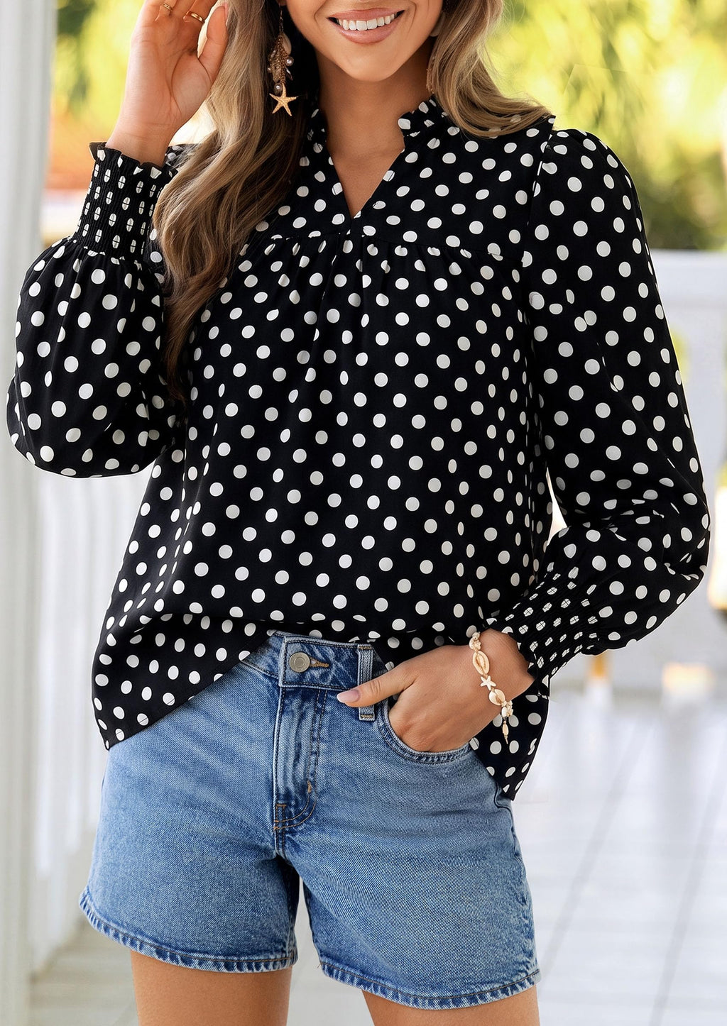PRETTYGARDEN Women's Boho Floral Blouses Dressy Casual