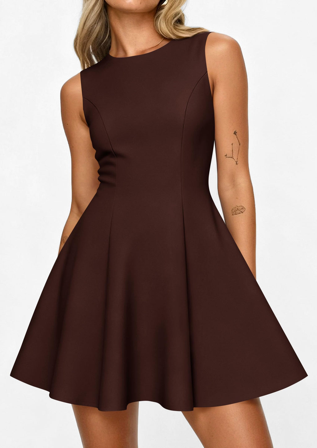 PRETTYGARDEN Cocktail Dresses for Women Summer Formal Boat Neck A Line Spring Elegant Graduation Party Mini Dress