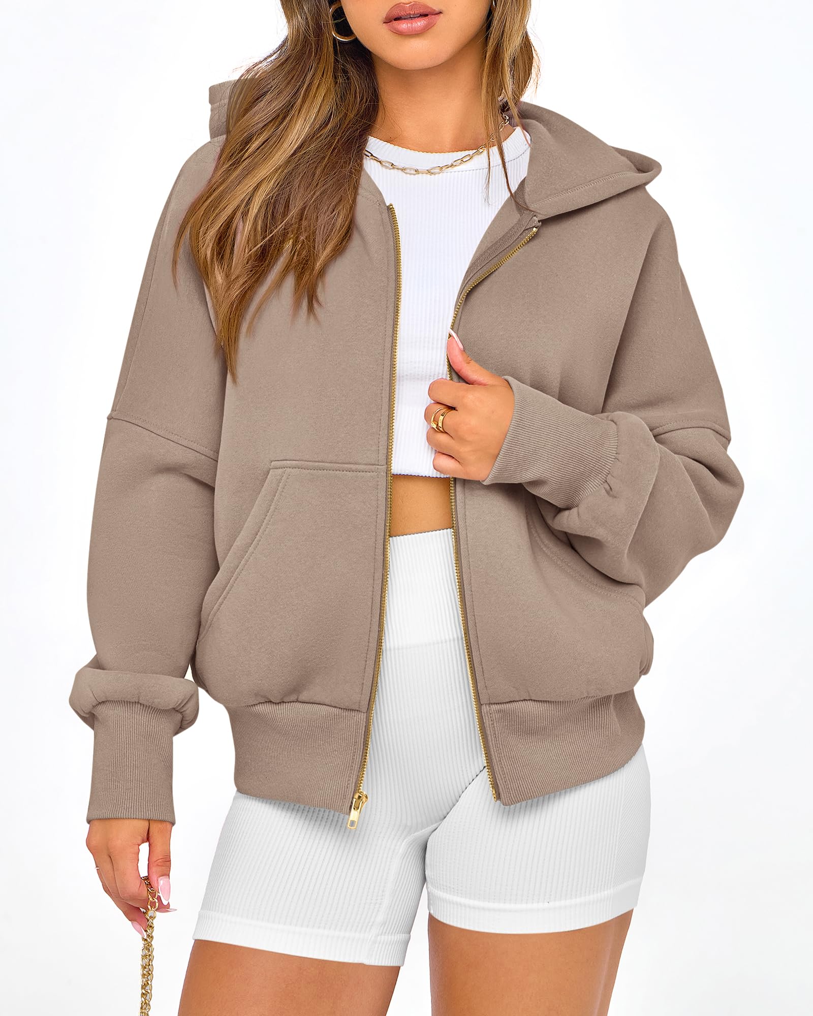 BTFBM Hoodies For Women Sweatshirt Fall Fashion Clothing Long Sleeve Fleece Jacket Winter Outfits Y2k Zip Up Hoodie