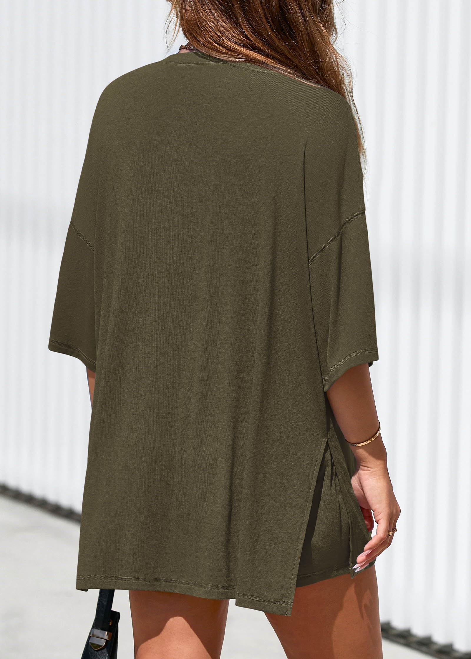 FreshPretty 2 Piece Sets for Women Summer Lounge Sets Casual Oversized Tshirts Shorts Matching Airport Travel Outfits Postpartum