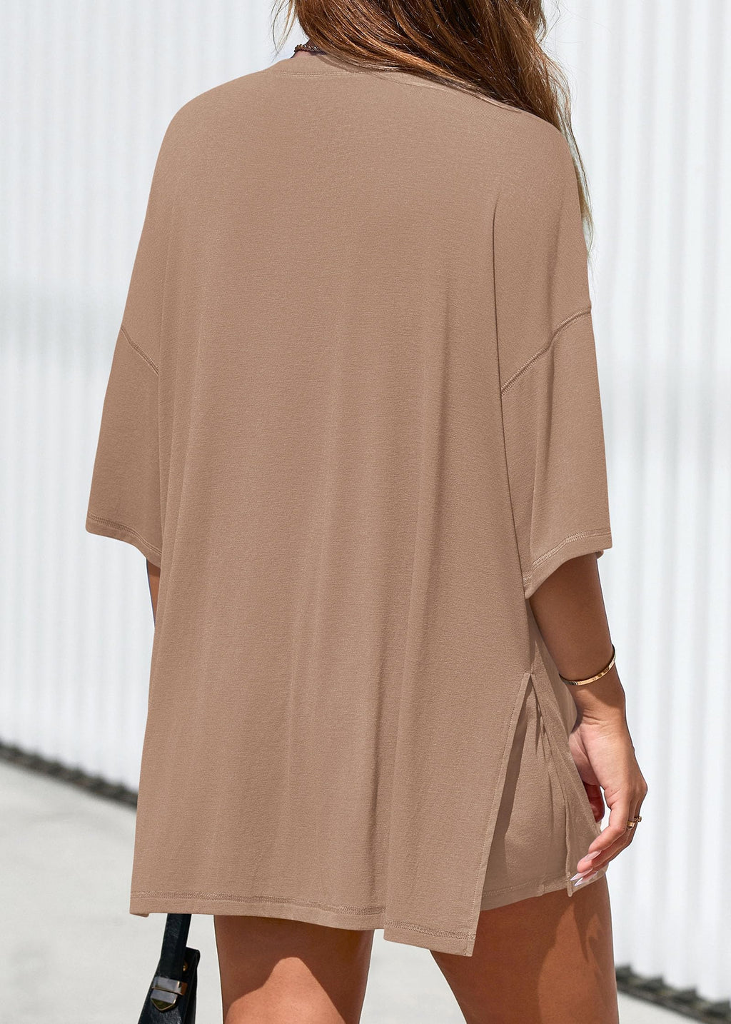 FreshPretty 2 Piece Sets for Women Summer Lounge Sets Casual Oversized Tshirts Shorts Matching Airport Travel Outfits Postpartum