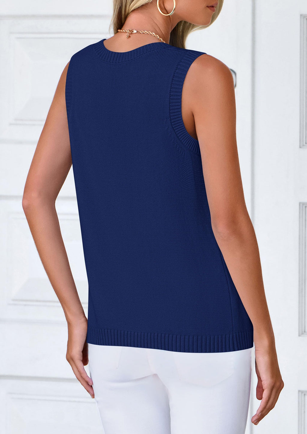 PRETTYGARDEN Sweater Vest Tops for Women Lightweight Summer Cardigan Sleeveless Button Up Knit Casual Spring Clothes