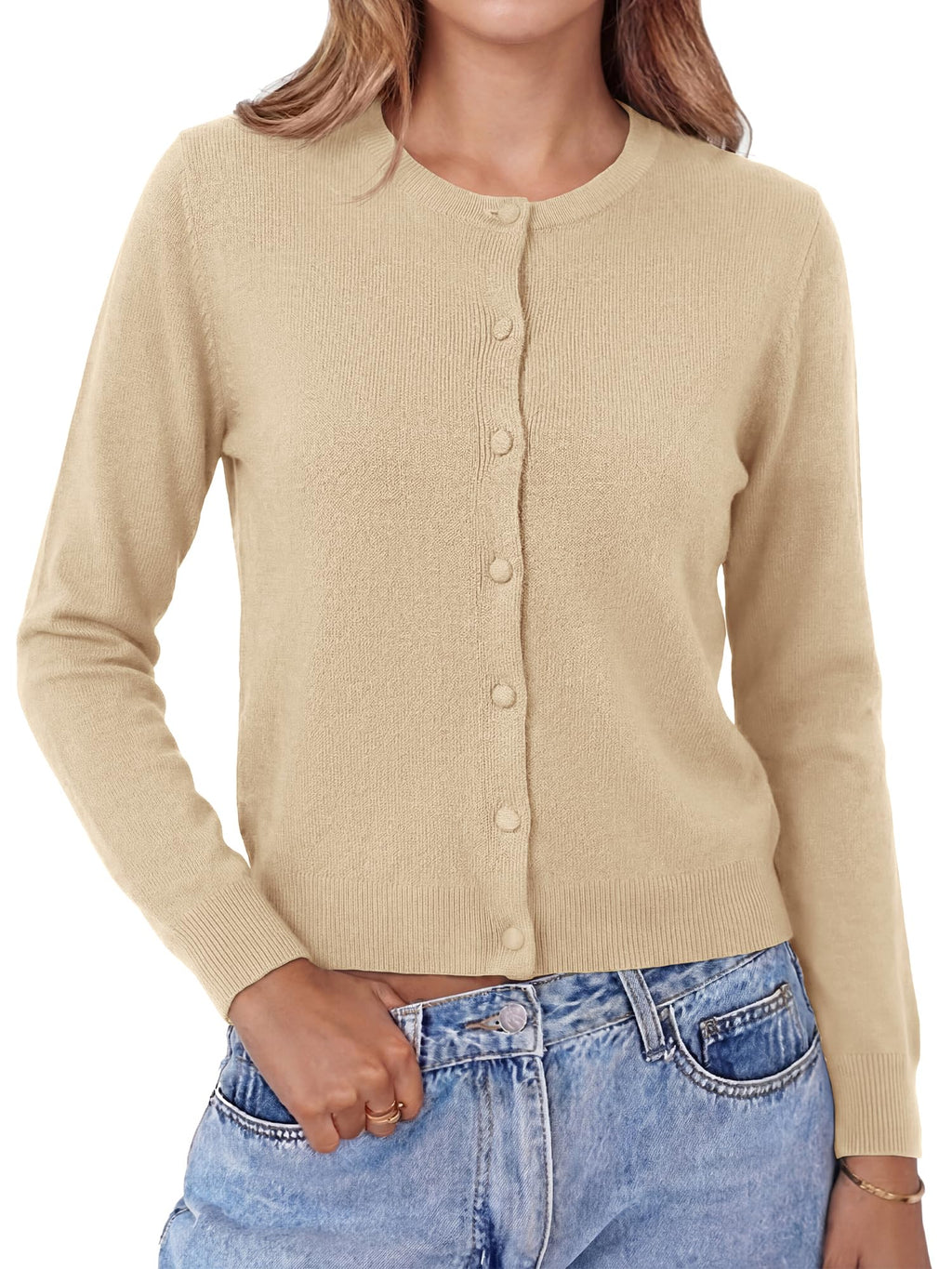 BTFBM Cardigan Sweaters for Women Lightweight Sweater Button Down Casual Knit Shrugs Tops Spring Fashion Clothing