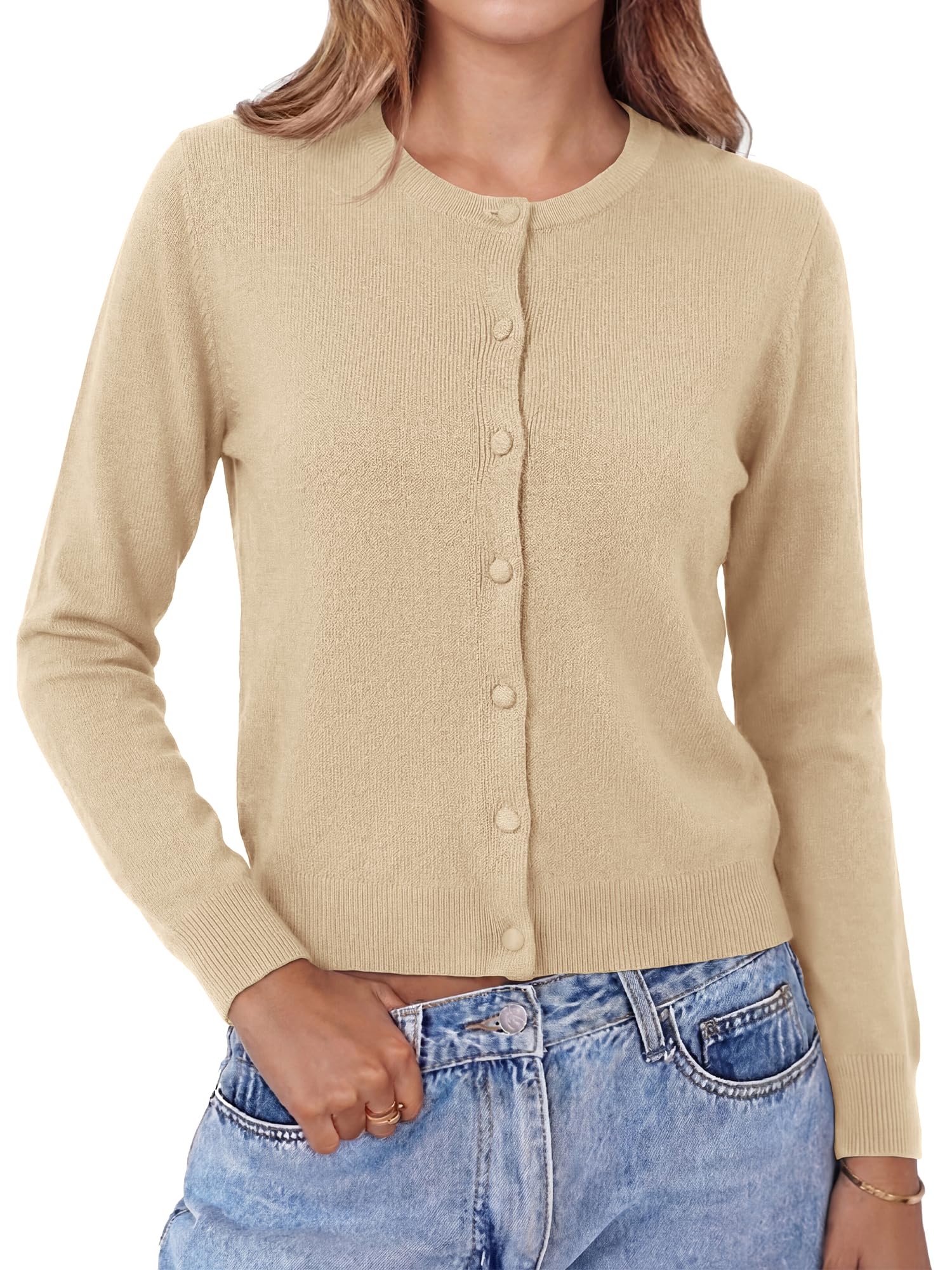 BTFBM Cardigan Sweaters for Women Lightweight Sweater Button Down Casual Knit Shrugs Tops Spring Fashion Clothing