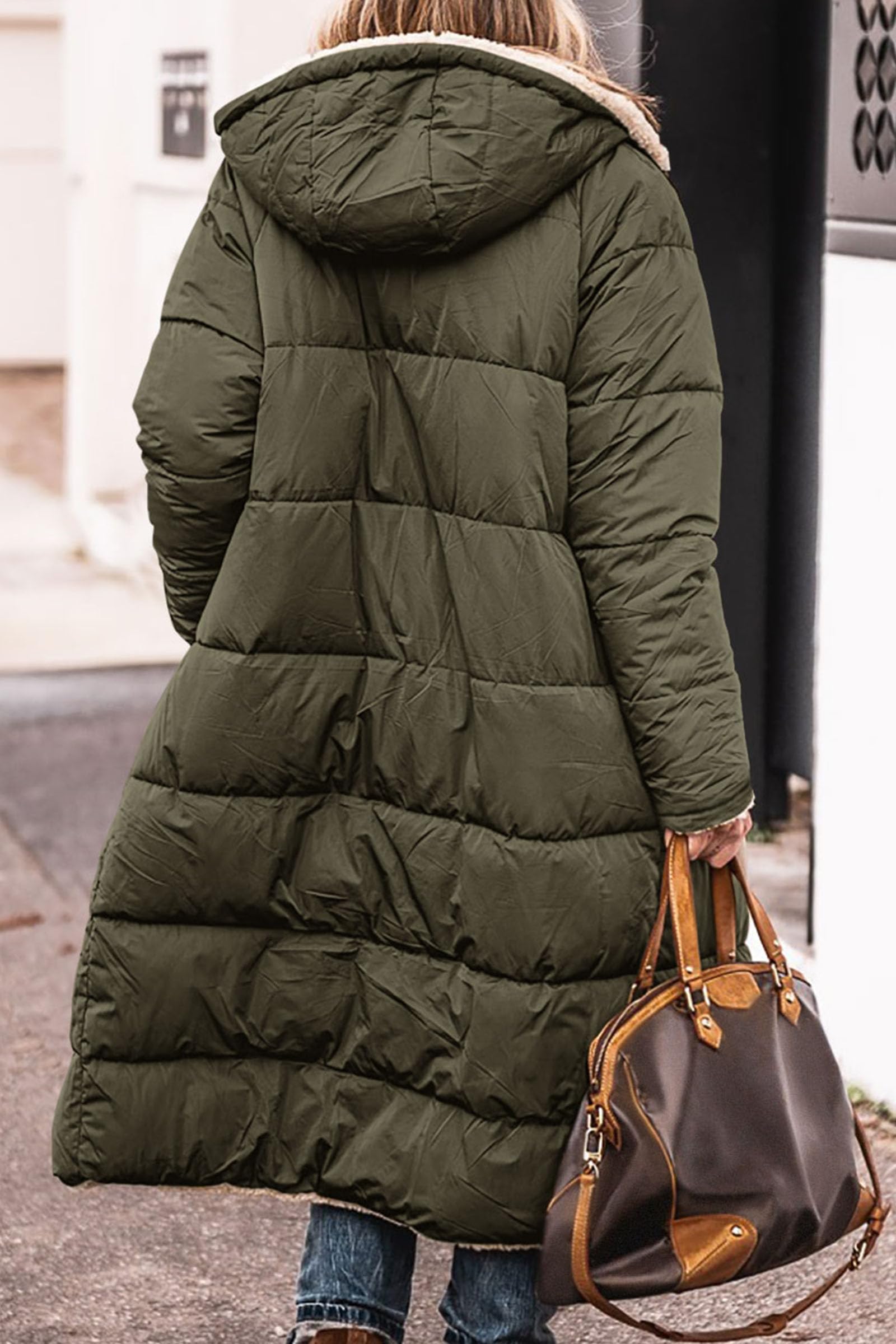 PRETTYGARDEN Women's Winter Fashion Clothes Oversized Shearling Fleece Long Coats Jackets