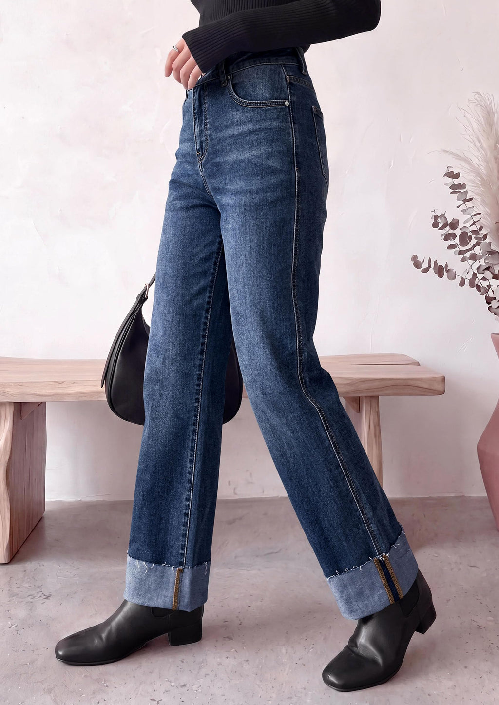 PRETTYGARDEN Women's Baggy Denim Jeans Wide Leg Pants