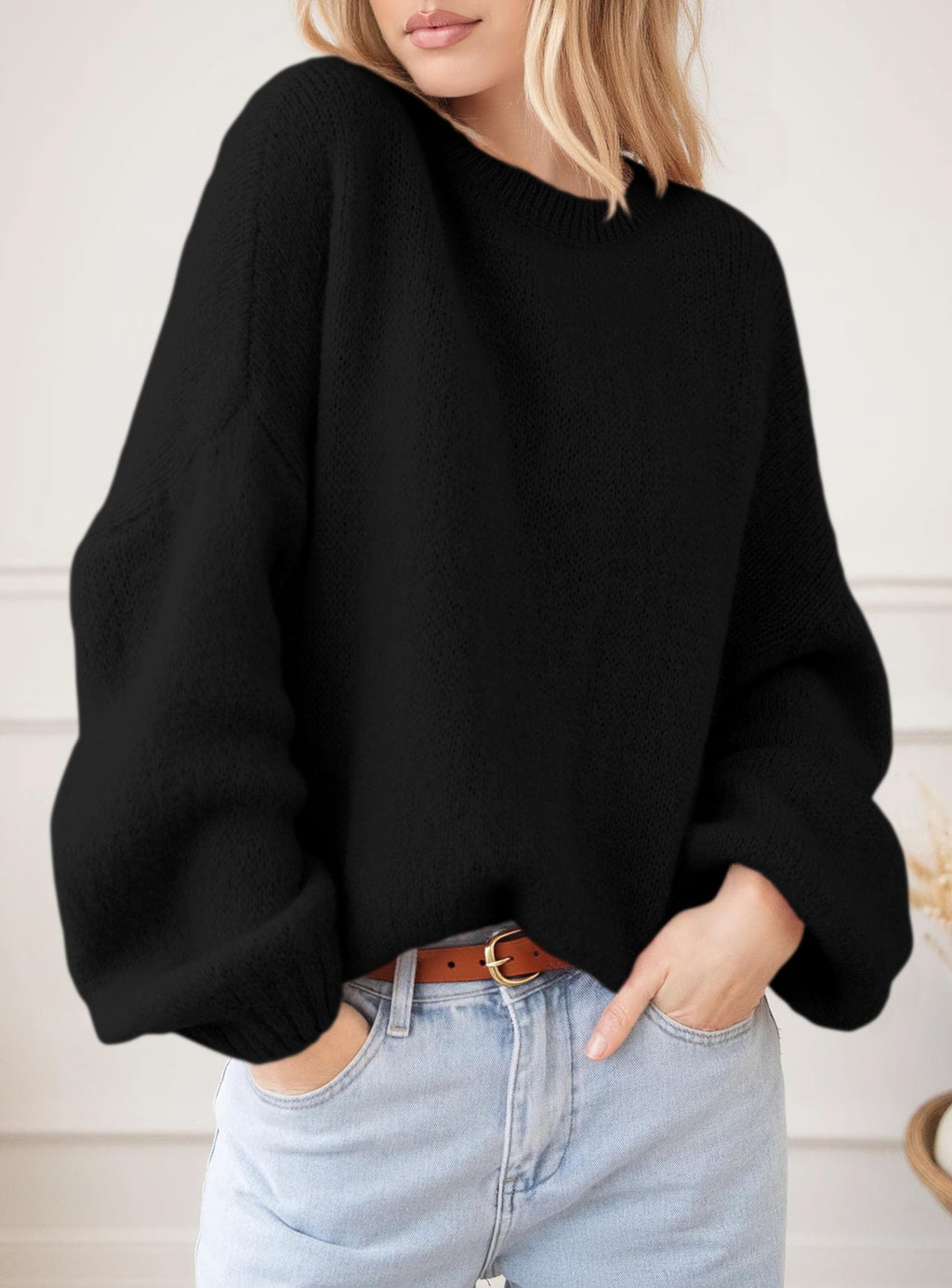 PRETTYGARDEN Women's Fall Oversized Sweaters Dressy Casual Long Sleeve Chunky Knit Winter Pullover Tops 2026 Holiday Outfits