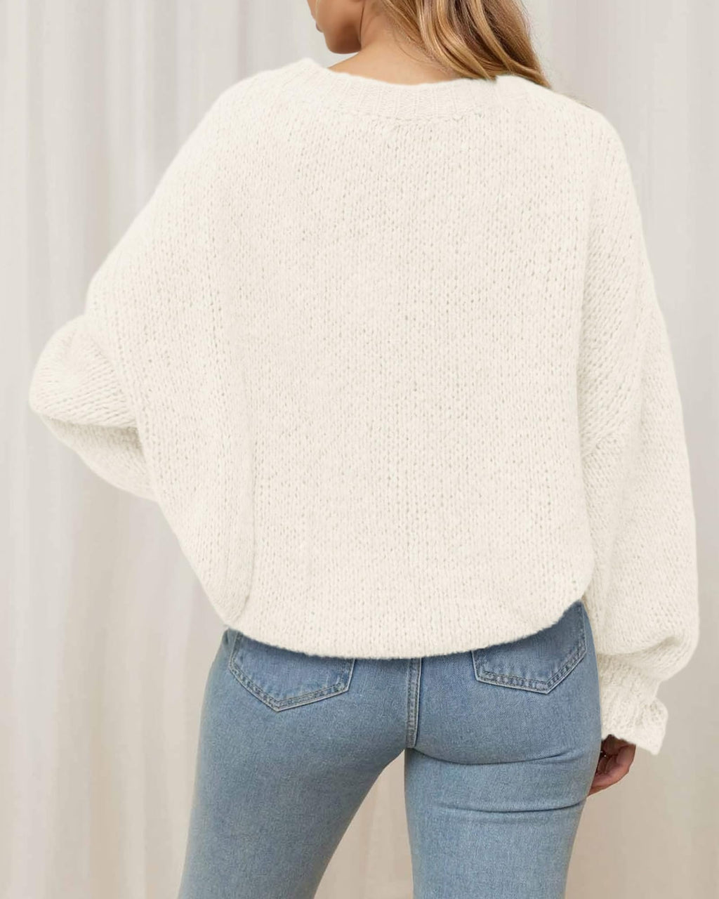 BTFBM Women's Oversized Sweater Crewneck Fall Winter Long Sleeve Fuzzy Warn Knit Pullover Sweaters Trendy Outfits
