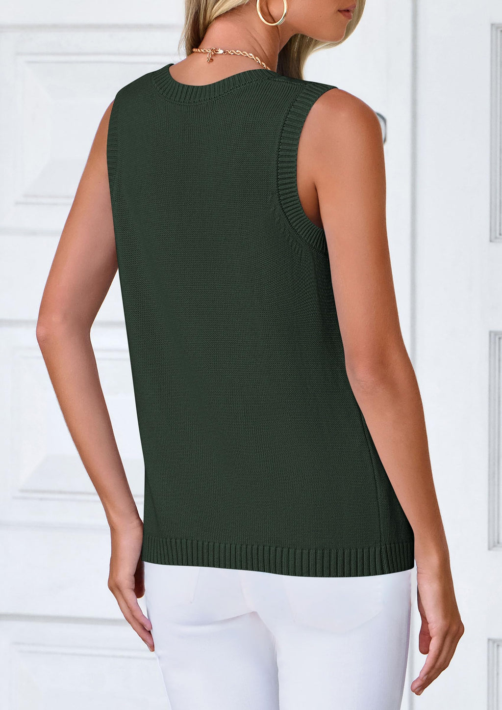 PRETTYGARDEN Sweater Vest Tops for Women Lightweight Summer Cardigan Sleeveless Button Up Knit Casual Spring Clothes