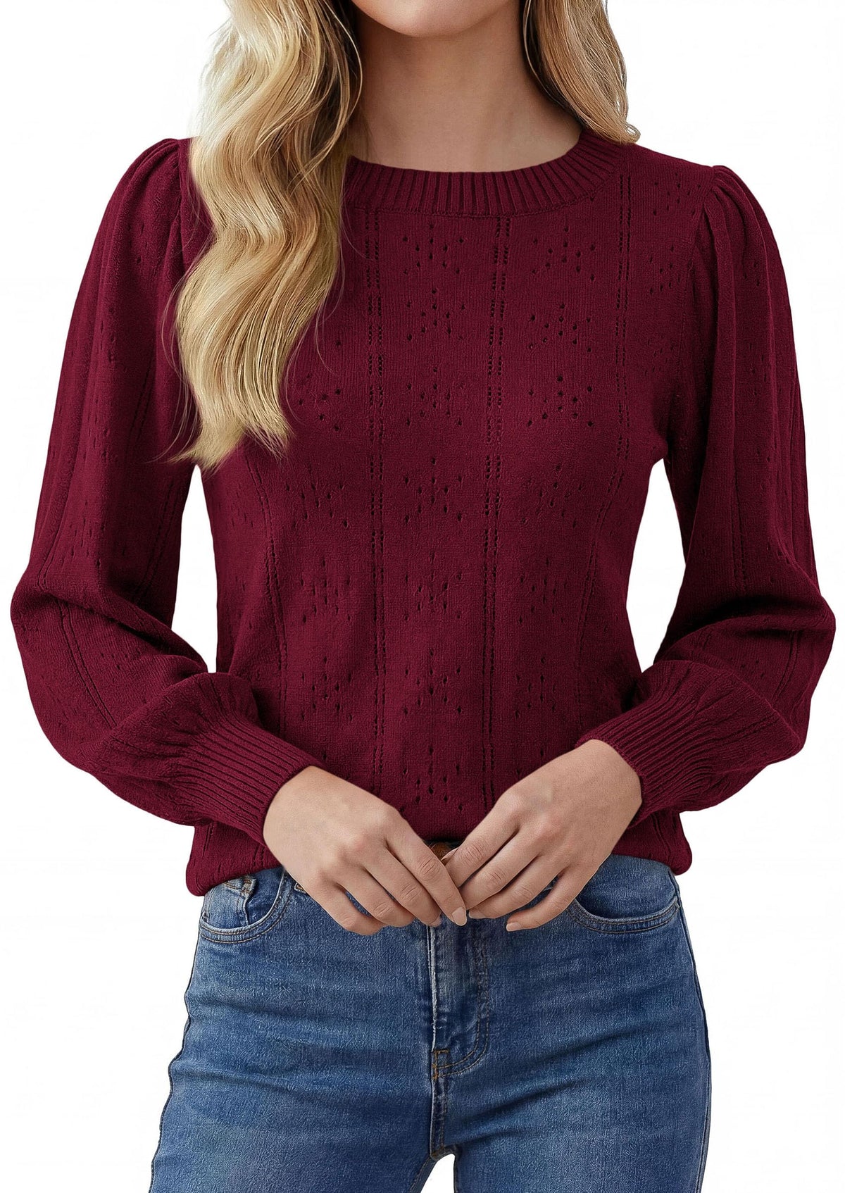 PRETTYGARDEN Women Fall Fashion Hollow Out Holiday Sweaters