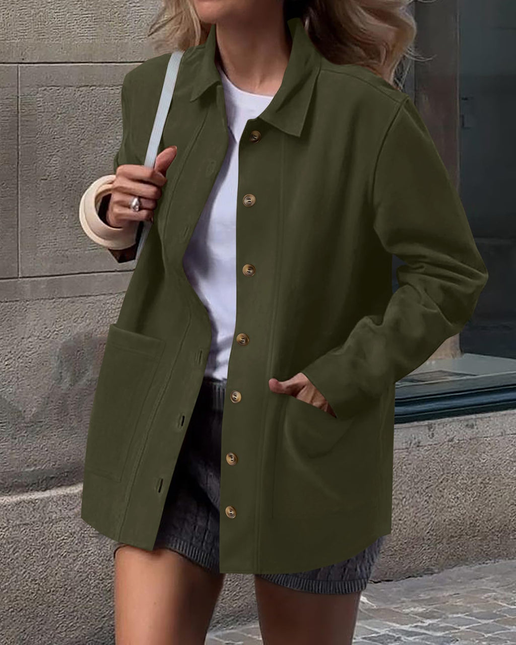 BTFBM Faux Suede Jacket Women Fall Fashion Leather Jackets Long Sleeve Button Down Winter Coats Shackets Outerwear