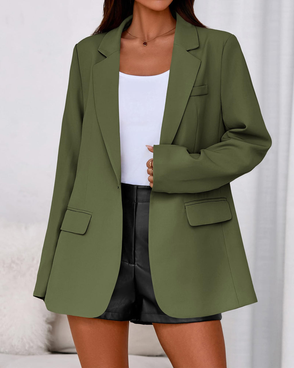 BTFBM Blazers for Women Spring Business Casual Clothes Open Front Oversized Winter Coats Work Office Suit Jackets