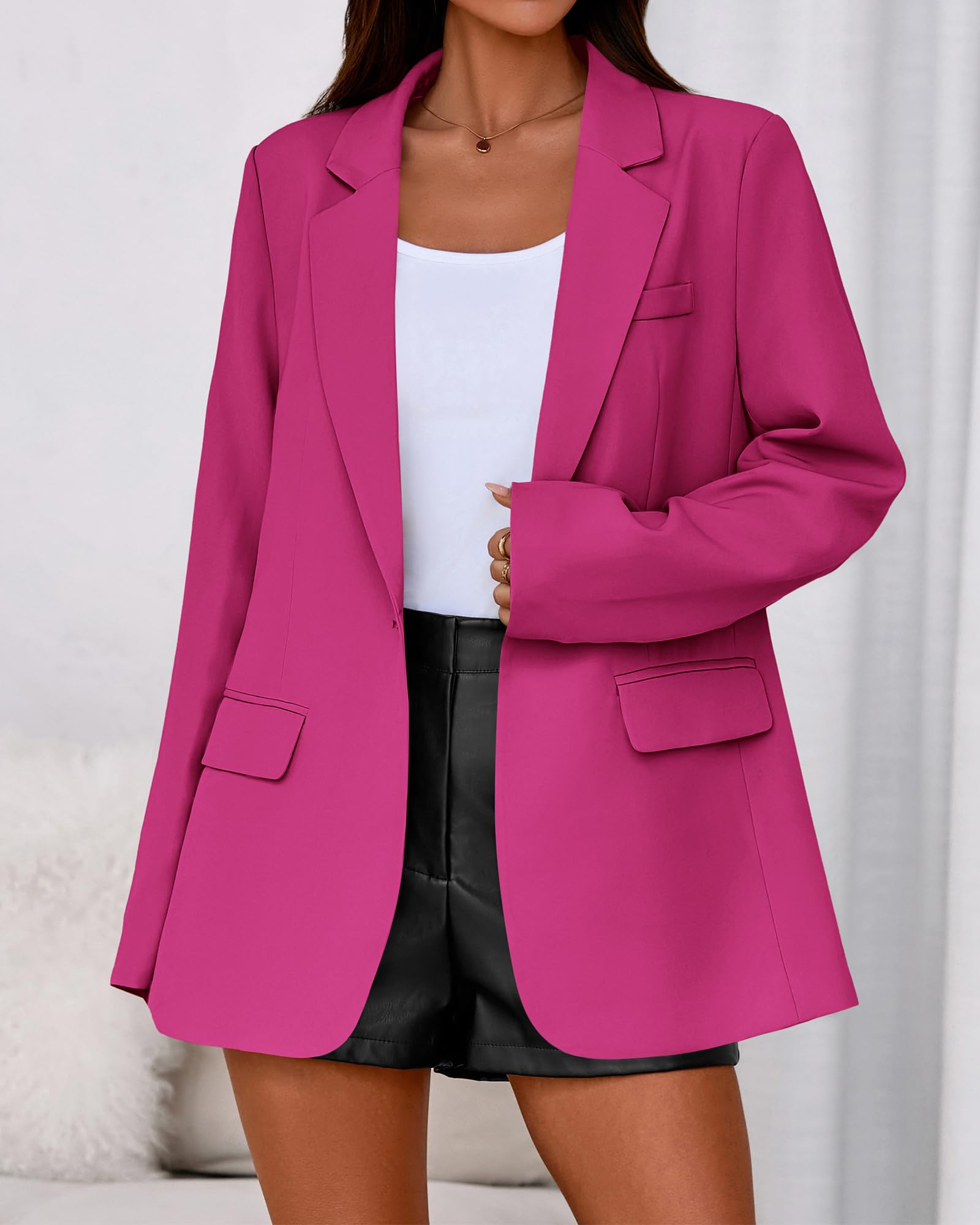 BTFBM Blazers for Women Spring Business Casual Clothes Open Front Oversized Winter Coats Work Office Suit Jackets
