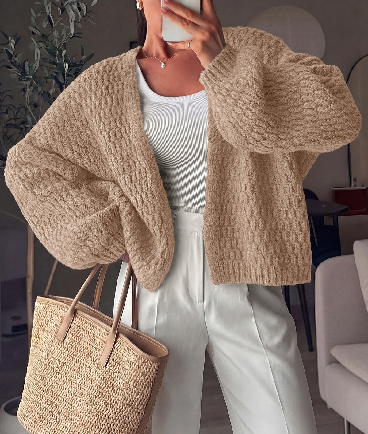 PRETTYGARDEN Women's Fall Cardigan Open Front Chunky Sweaters