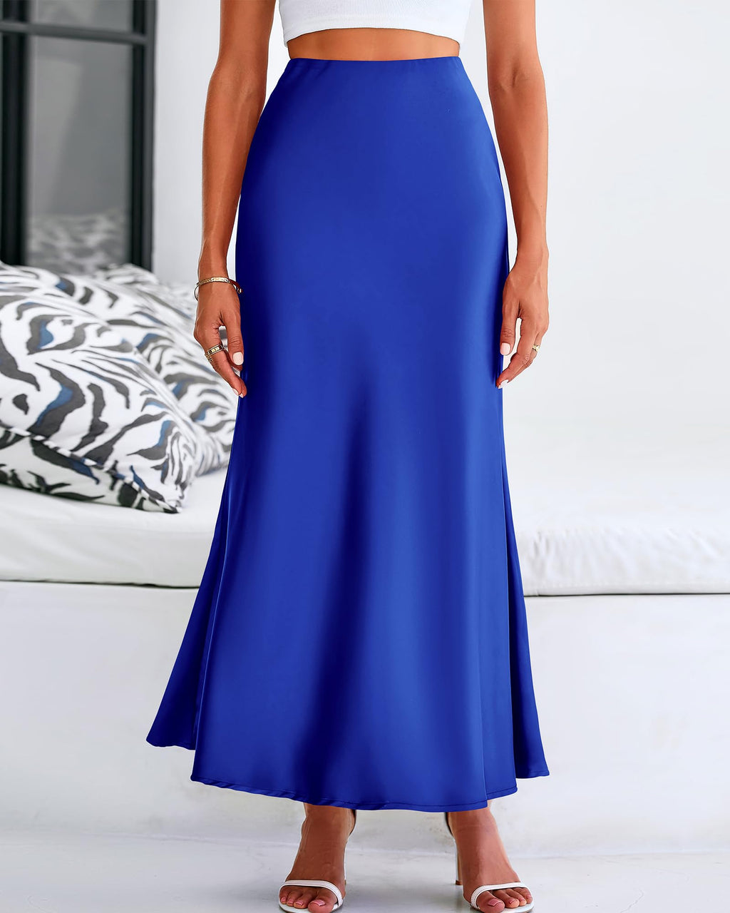 BTFBM Womens Spring Skirts Business Casual Clothes High Waisted Cocktail Party Wedding Guest Mermaid Maxi Skirt