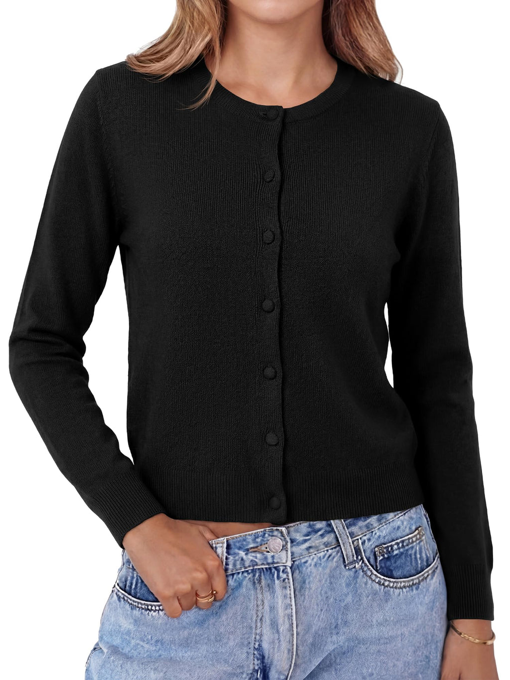 BTFBM Cardigan Sweaters for Women Lightweight Sweater Button Down Casual Knit Shrugs Tops Spring Fashion Clothing