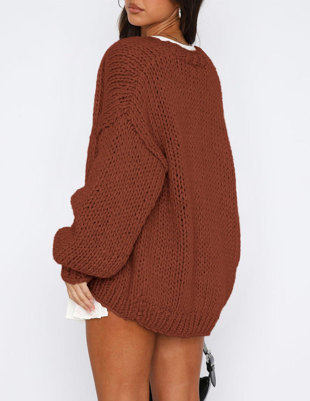 PRETTYGARDEN Cardigan Sweaters for Women Trendy Fall Fashion Long Sleeve Chunky Knit Cardigans Winter Clothing Outfits