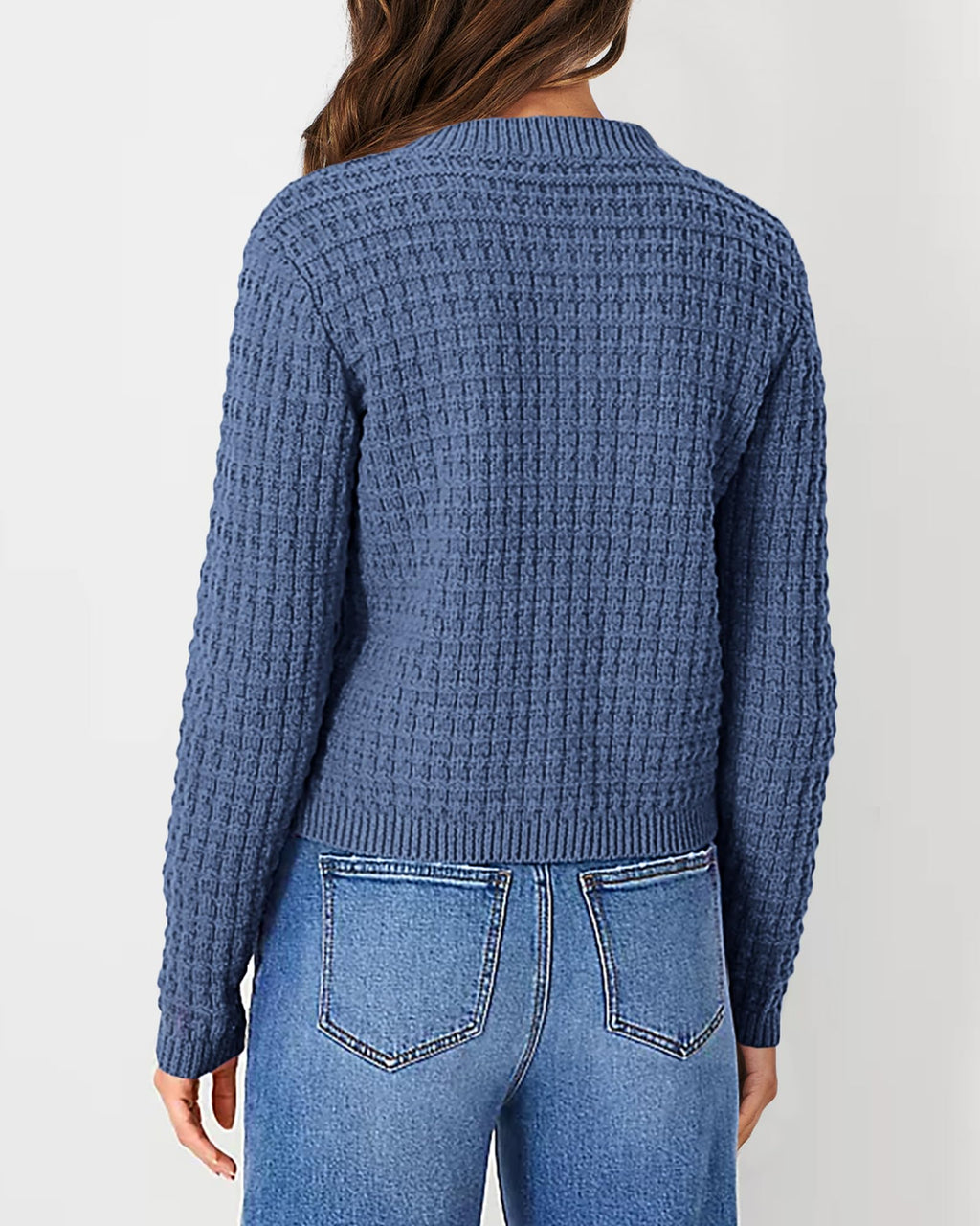 PRETTYGARDEN Women's Knit Cardigan Sweaters Casual Long Sleeve Open Front Button Down Trendy Jackets Outerwear