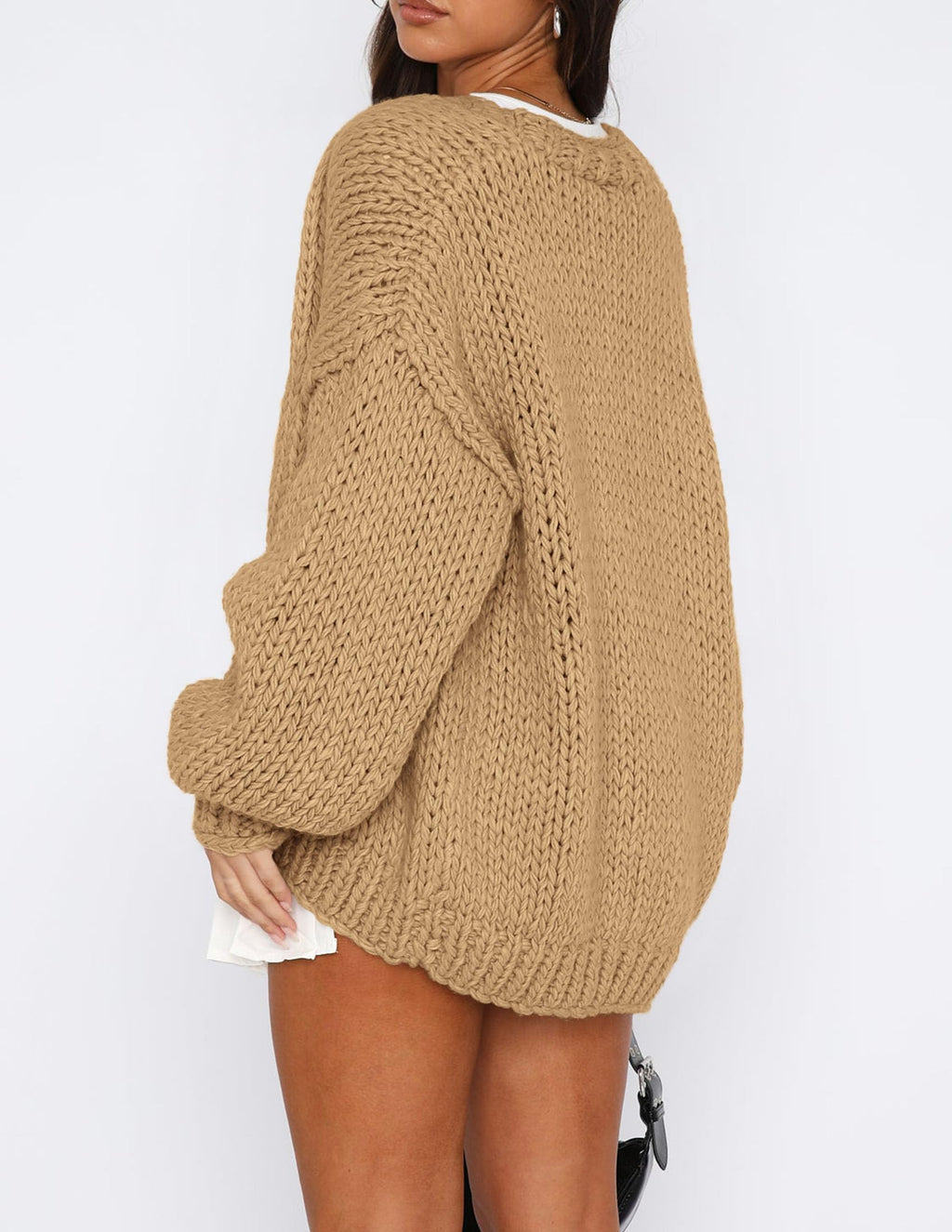 PRETTYGARDEN Cardigan Sweaters for Women Trendy Fall Fashion Long Sleeve Chunky Knit Cardigans Winter Clothing Outfits