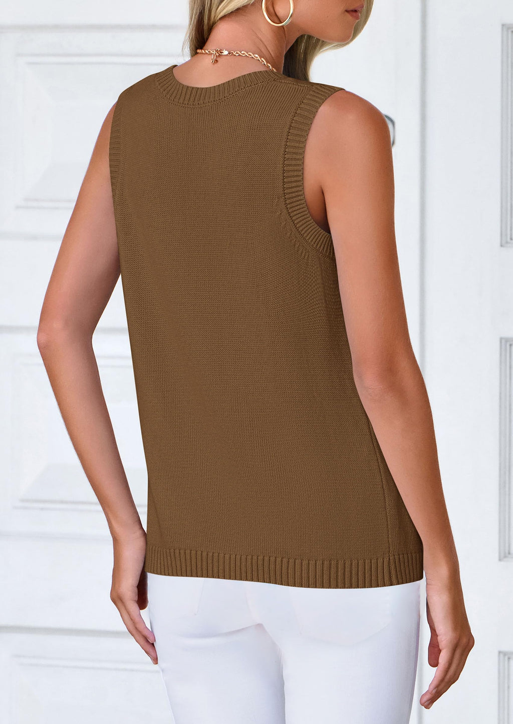 PRETTYGARDEN Sweater Vest Tops for Women Lightweight Summer Cardigan Sleeveless Button Up Knit Casual Spring Clothes