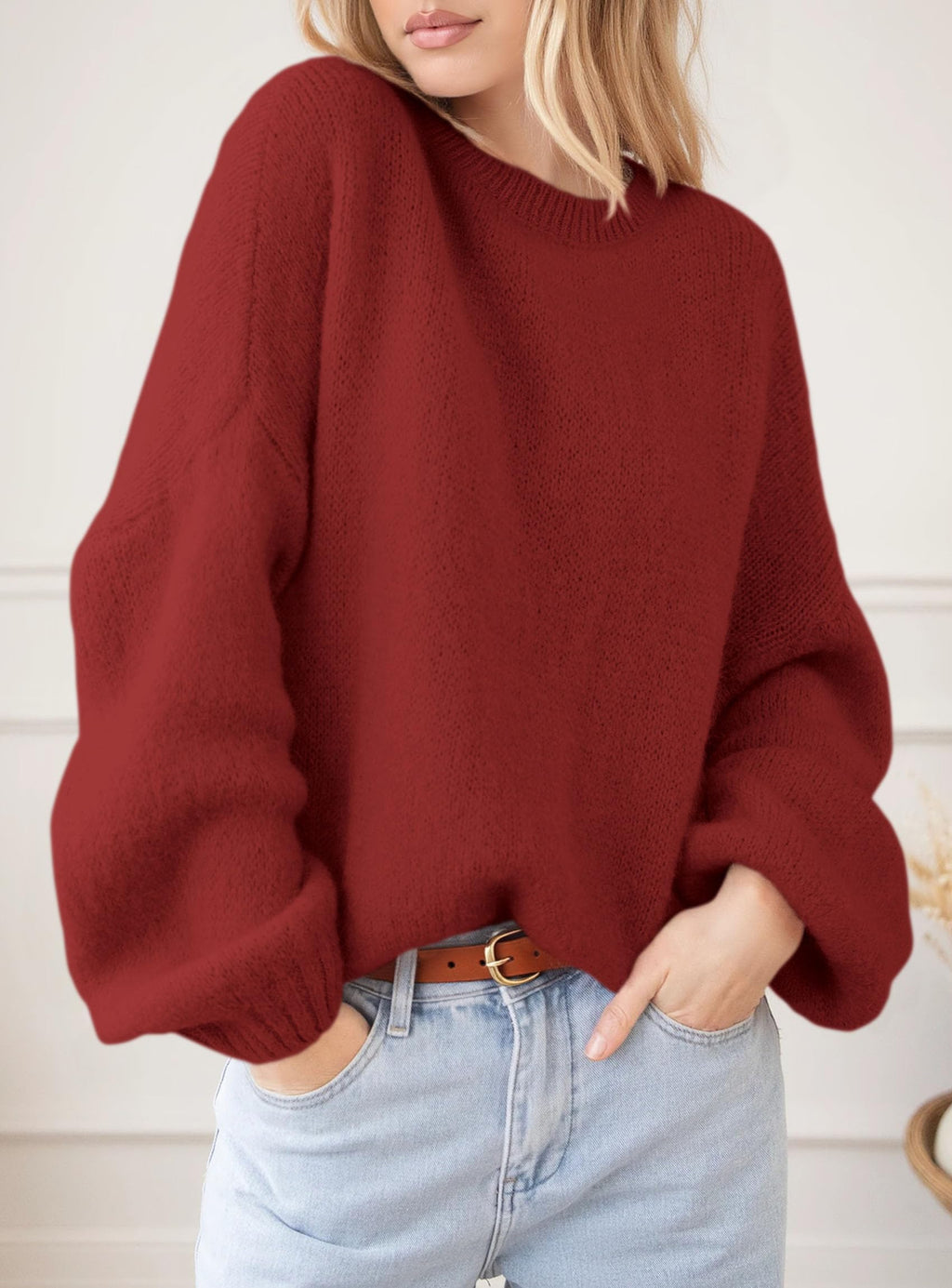 PRETTYGARDEN Women's Fall Oversized Sweaters Dressy Casual Long Sleeve Chunky Knit Winter Pullover Tops 2026 Holiday Outfits