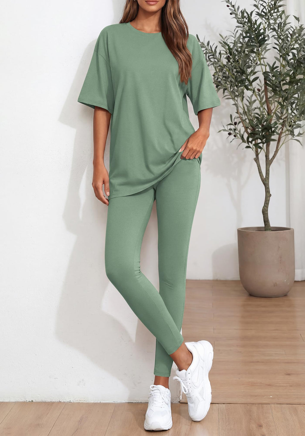 BTFBM Two Piece Lounge Set Women Spring Casual Oversized Shirts Leggings Matching Workout Airport Travel Outfits