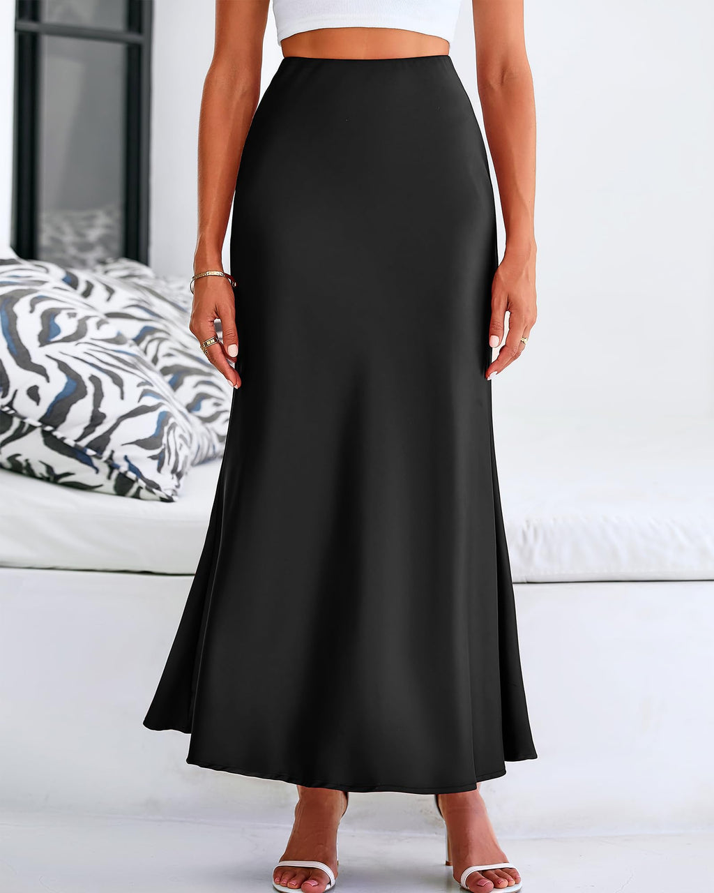 BTFBM Womens Spring Skirts Business Casual Clothes High Waisted Cocktail Party Wedding Guest Mermaid Maxi Skirt