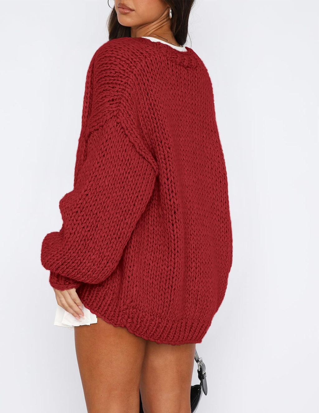 PRETTYGARDEN Cardigan Sweaters for Women Trendy Fall Fashion Long Sleeve Chunky Knit Cardigans Winter Clothing Outfits